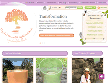 Tablet Screenshot of crystalsoundandlight.com